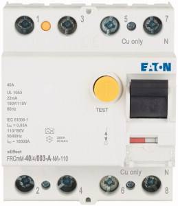 Eaton Y7-167700 FRCMM-40/4/003-A-NA-110 FI-Schutzschalter 3phasig A 40A 0.03A