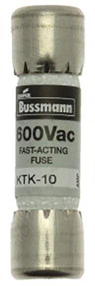 Eaton KTK-10 KTK-10 Sicherungseinsatz (Ø x L) 10mm x 38mm 10A 600V Superflink -FF- Inhalt 10St.