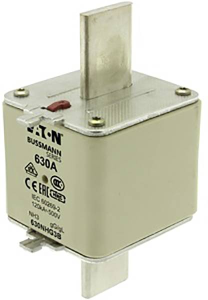 Eaton 630NHG3B NH-Sicherung mit mechanischer Sicherungsanzeige Sicherungsgröße = 3 630 A 500 V 3 St.