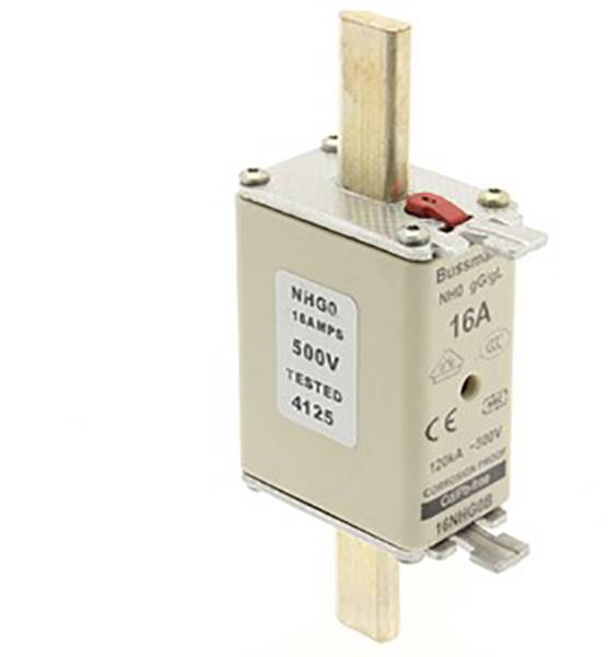 Eaton 6NHG0B NH-Sicherung mit mechanischer Sicherungsanzeige Sicherungsgröße = 0 6 A 500 V 3 St.