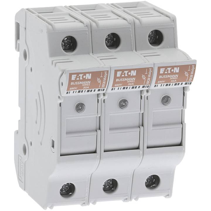 Eaton CHM3DIU Sicherungshalter 3phasig Passend für (Sicherungen) Feinsicherung 10.3 x 38mm 3polig 32A 690V 4St.