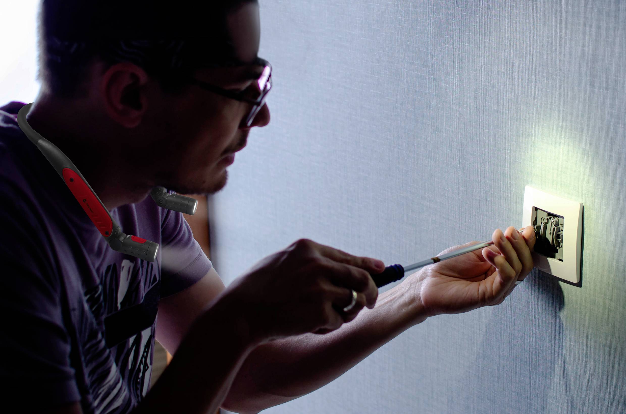 TOOLCRAFT TO-7867917 THL027 SMD LED Nackenleuchte akkubetrieben 2.7W 320lm