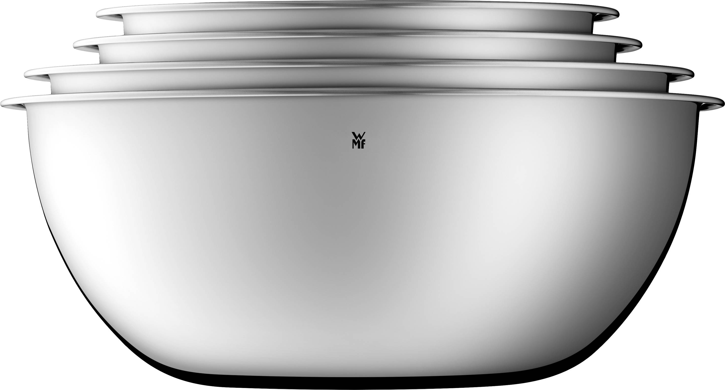 WMF 3201000121 Schüsselset 4tlg Edelstahl 0,75-2,75l stapelbar