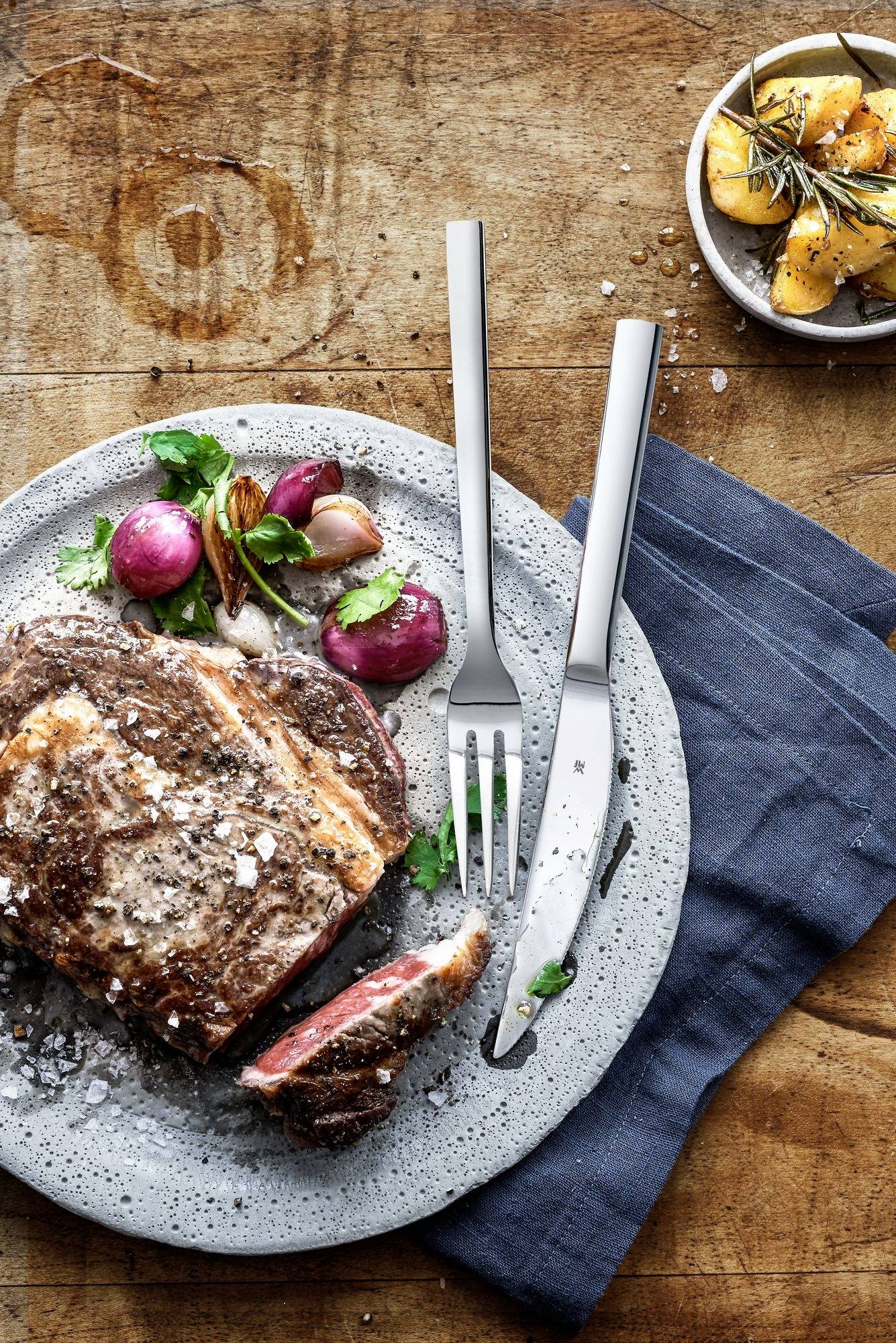 WMF 3201002518 Steakmesser Silber