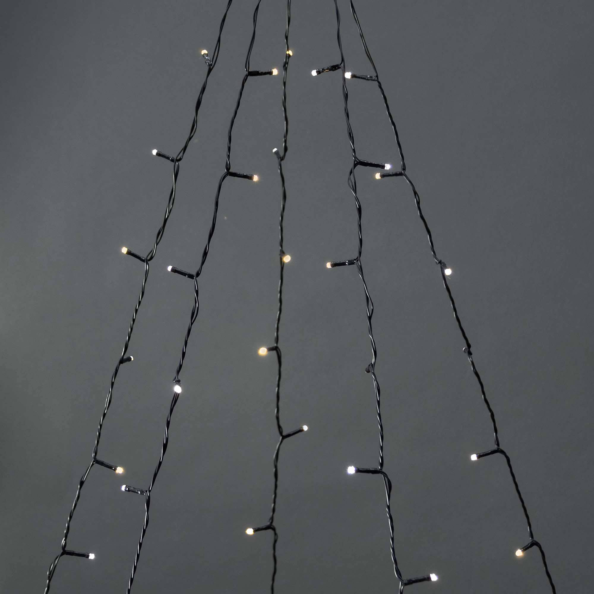 Nedis Lichterkette Innen/Außen EEK: G (A - G) 200 LED Warmweiß, Kaltweiß