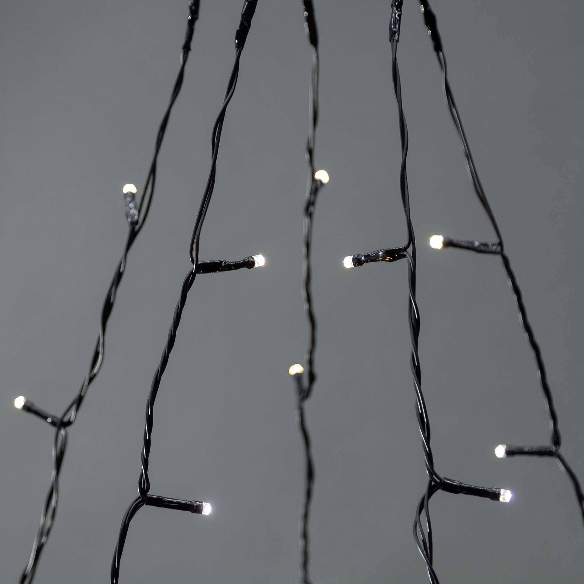 Nedis Lichterkette Innen/Außen EEK: G (A - G) 200 LED Warmweiß, Kaltweiß