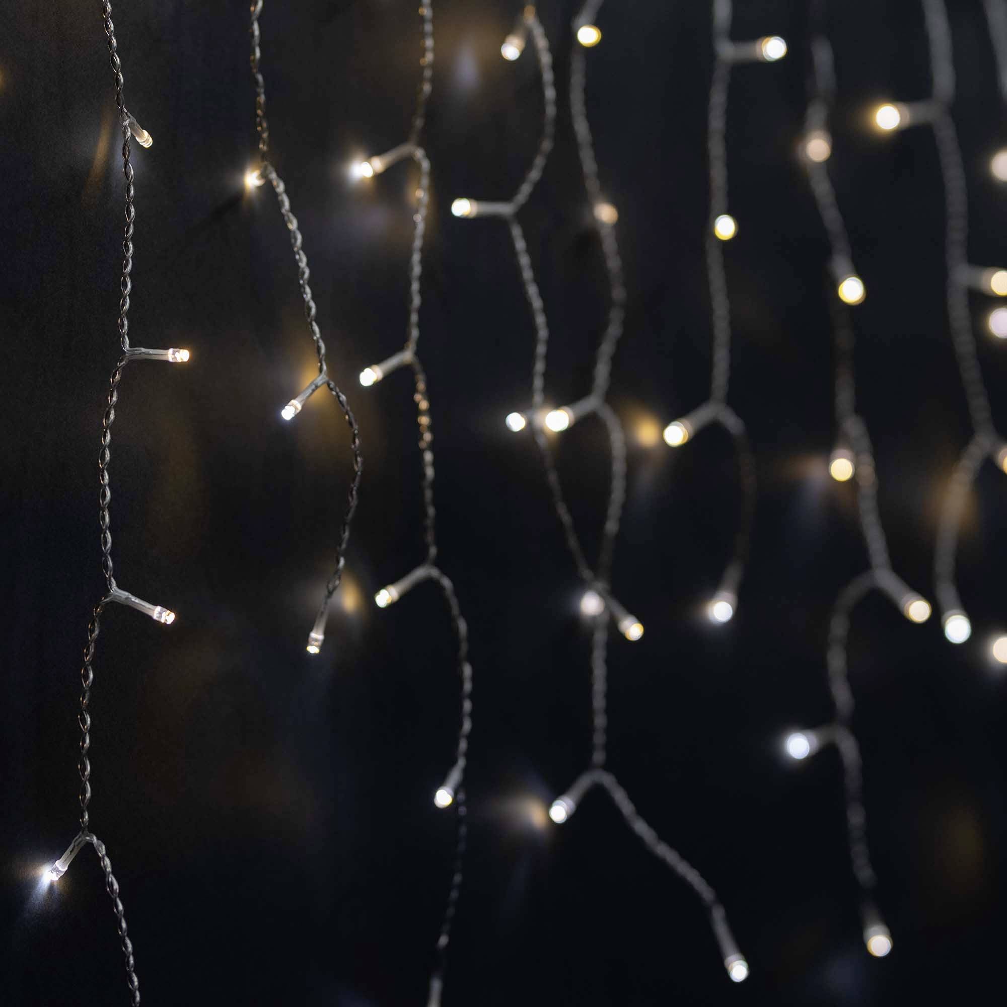 Nedis Lichterkette Innen/Außen EEK: G (A - G) 400 LED Warmweiß, Kaltweiß