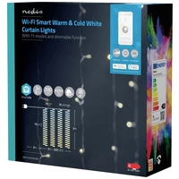 Nedis LED-Vorhang Innen/Außen EEK: G (A - G) 180 LED Warmweiß Nedis LED-Vorhang Innen/Außen EEK: G (A - G) 180 LED Warmweiß