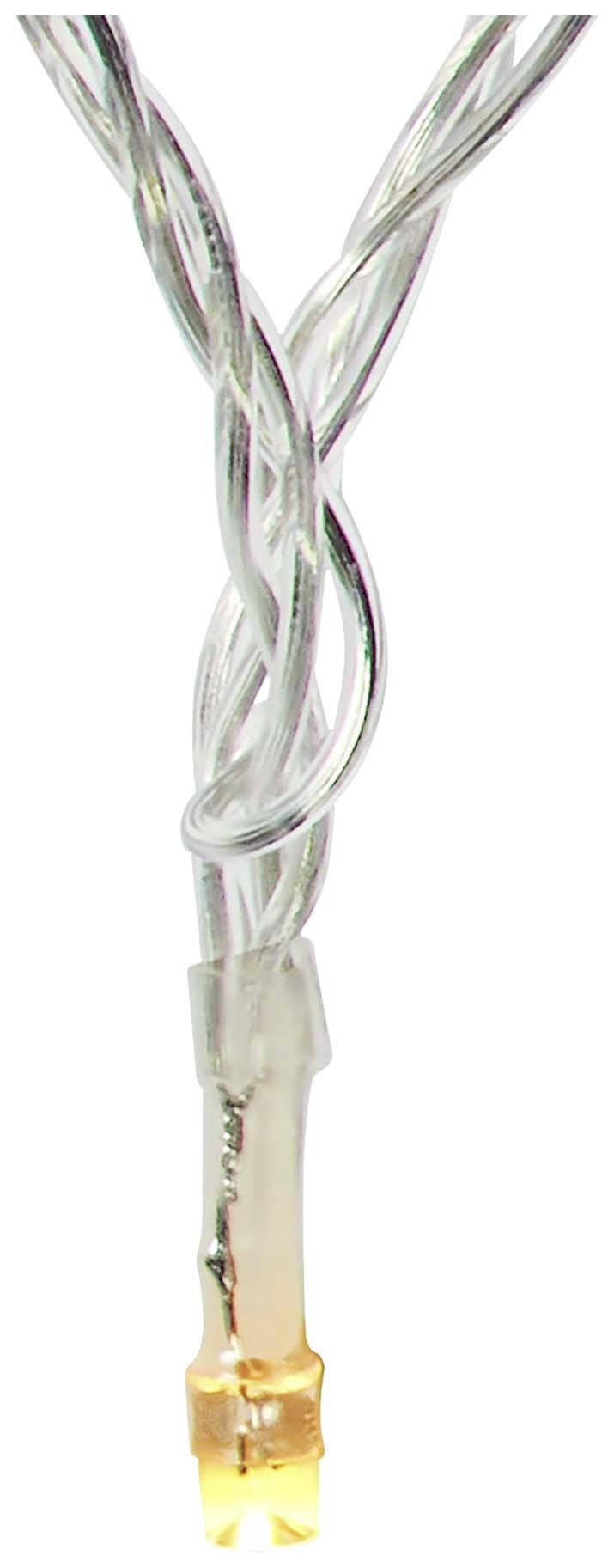 Nedis LED-Vorhang Innen/Außen EEK: G (A - G) 180 LED Warmweiß, Kaltweiß