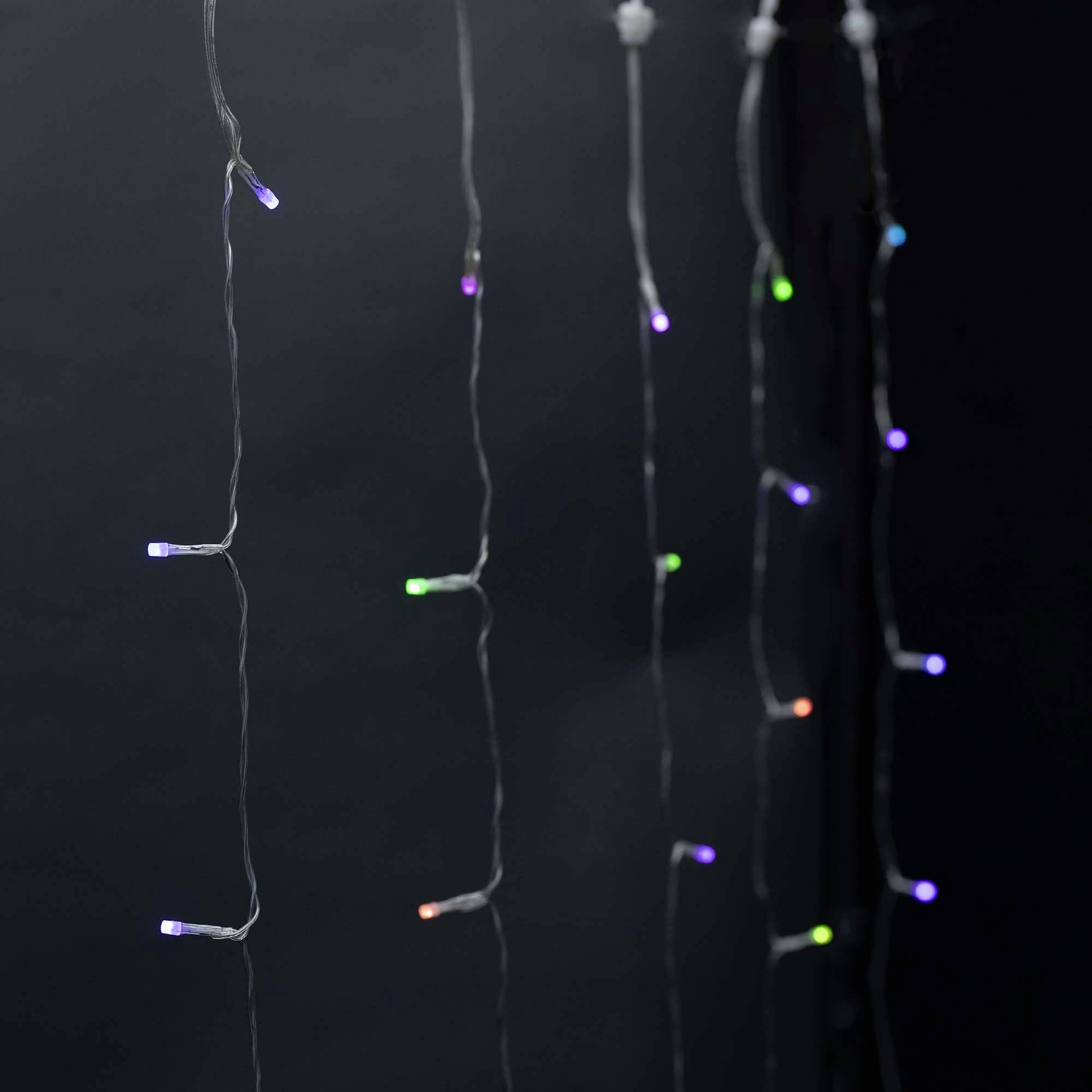 Nedis LED-Vorhang Innen/Außen EEK: G (A - G) 180 LED RGB