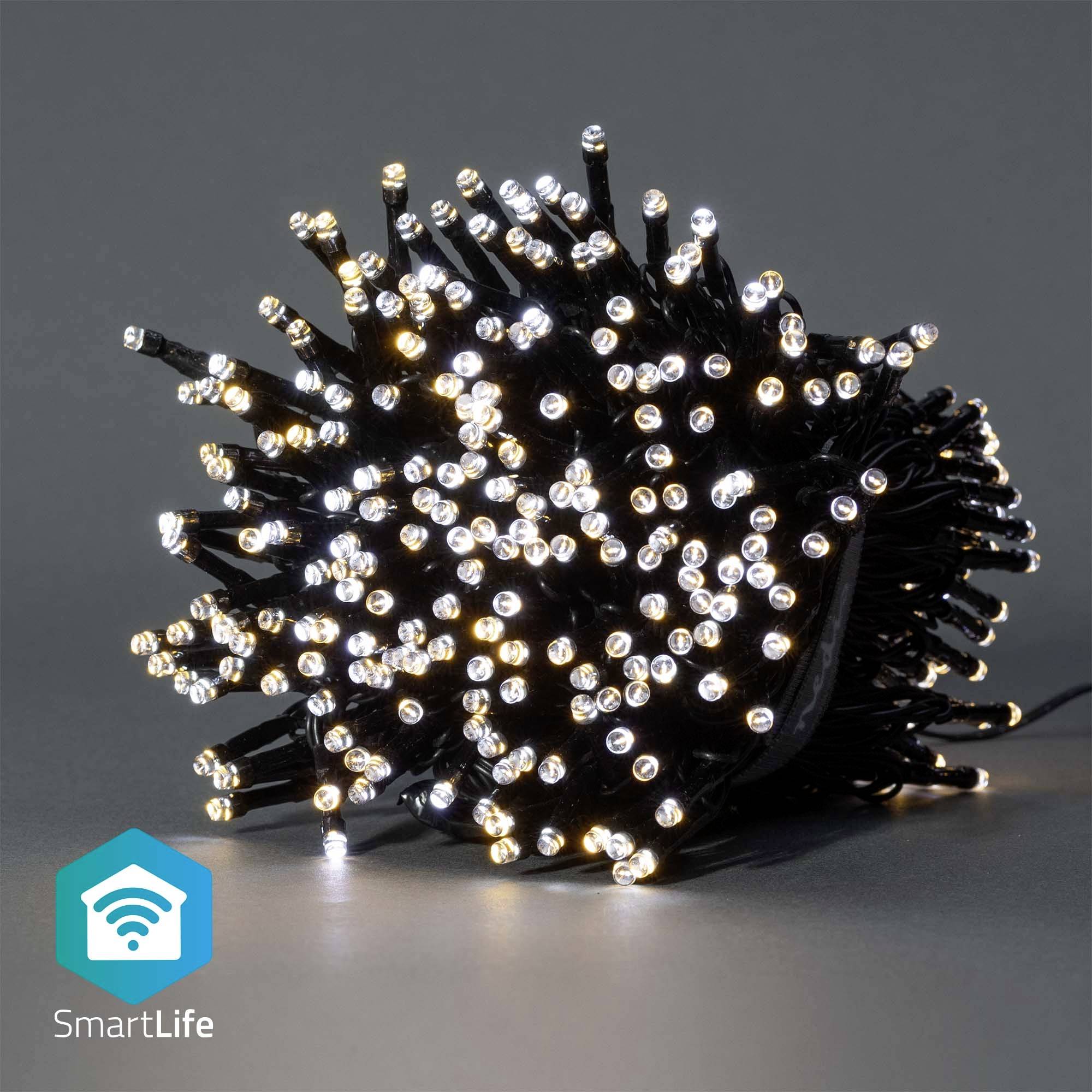 Nedis Lichterkette Innen/Außen EEK: G (A - G) 400 LED Warmweiß, Kaltweiß