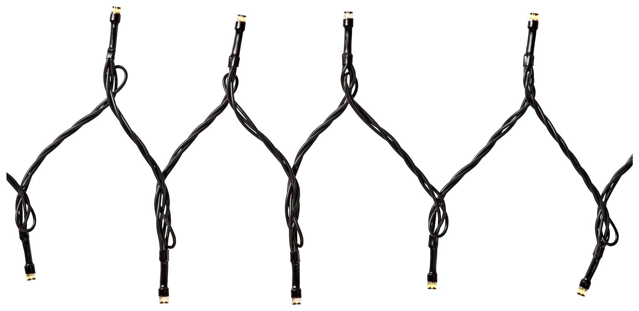 Nedis Lichterkette Innen/Außen EEK: G (A - G) 200 LED Warmweiß