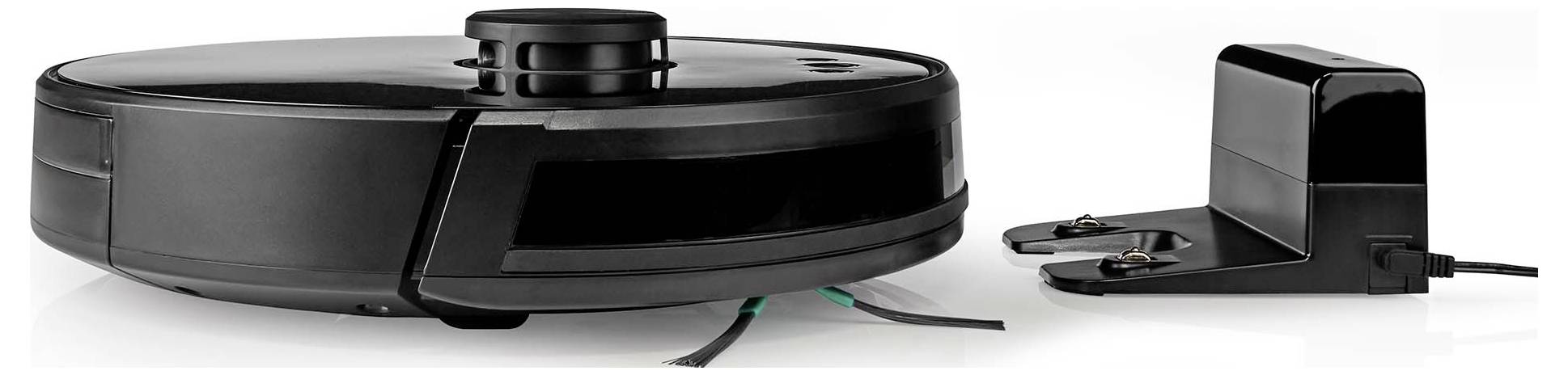 Nedis WIFIVCR001CBK Reinigungsroboter Schwarz App gesteuert, Fernbedienbar