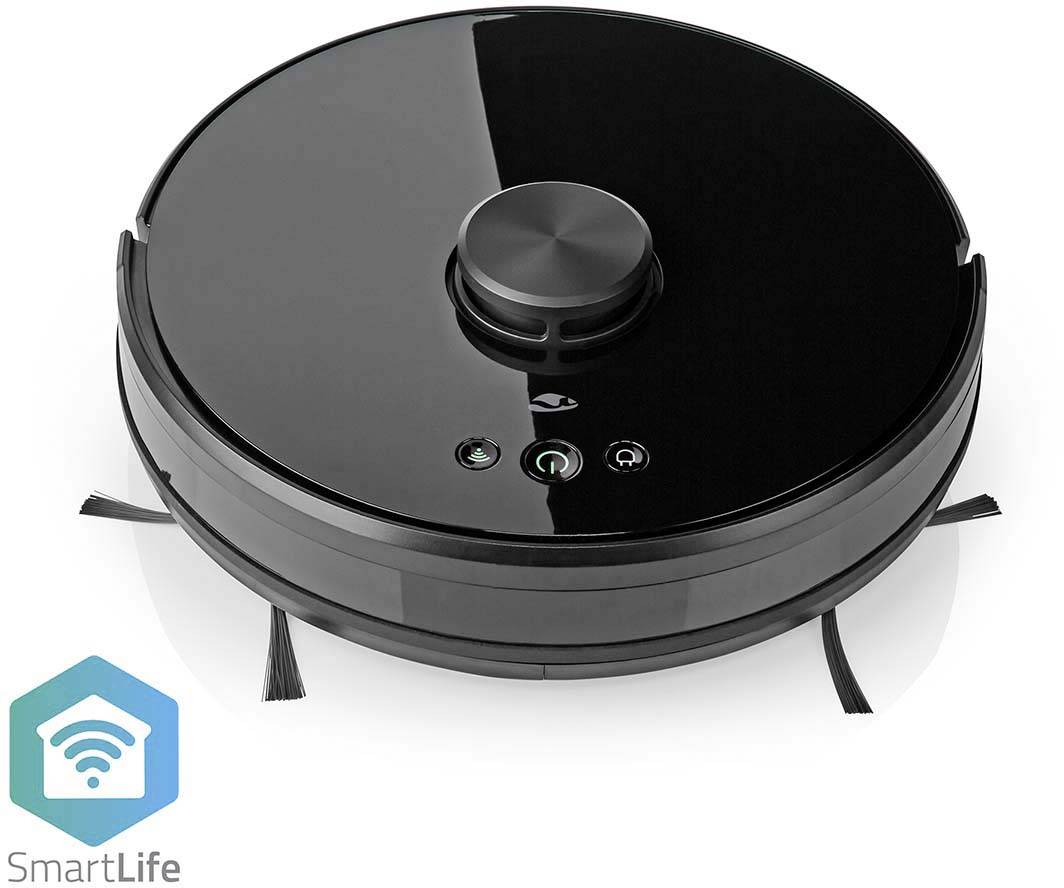 Nedis WIFIVCL001CBK Reinigungsroboter Schwarz App gesteuert, Fernbedienbar