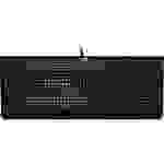HyperX HX-KB5ME2-DE Alloy Core RGB Kabelgebunden Gaming-Tastatur Beleuchtet, Spritzwassergeschützt Deutsch, QWERTZ Schwarz