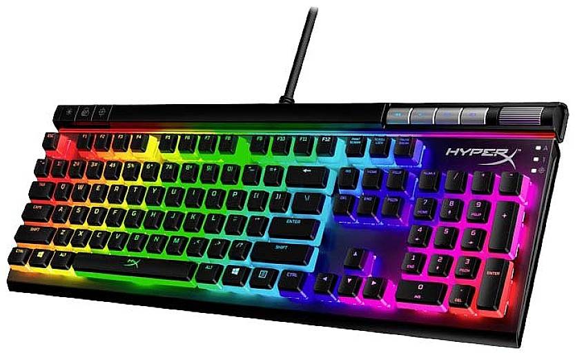 HyperX Alloy Elite 2 Red Kabelgebunden Gaming-Tastatur Deutsch, QWERTZ Schwarz Beleuchtet, Switch: Red
