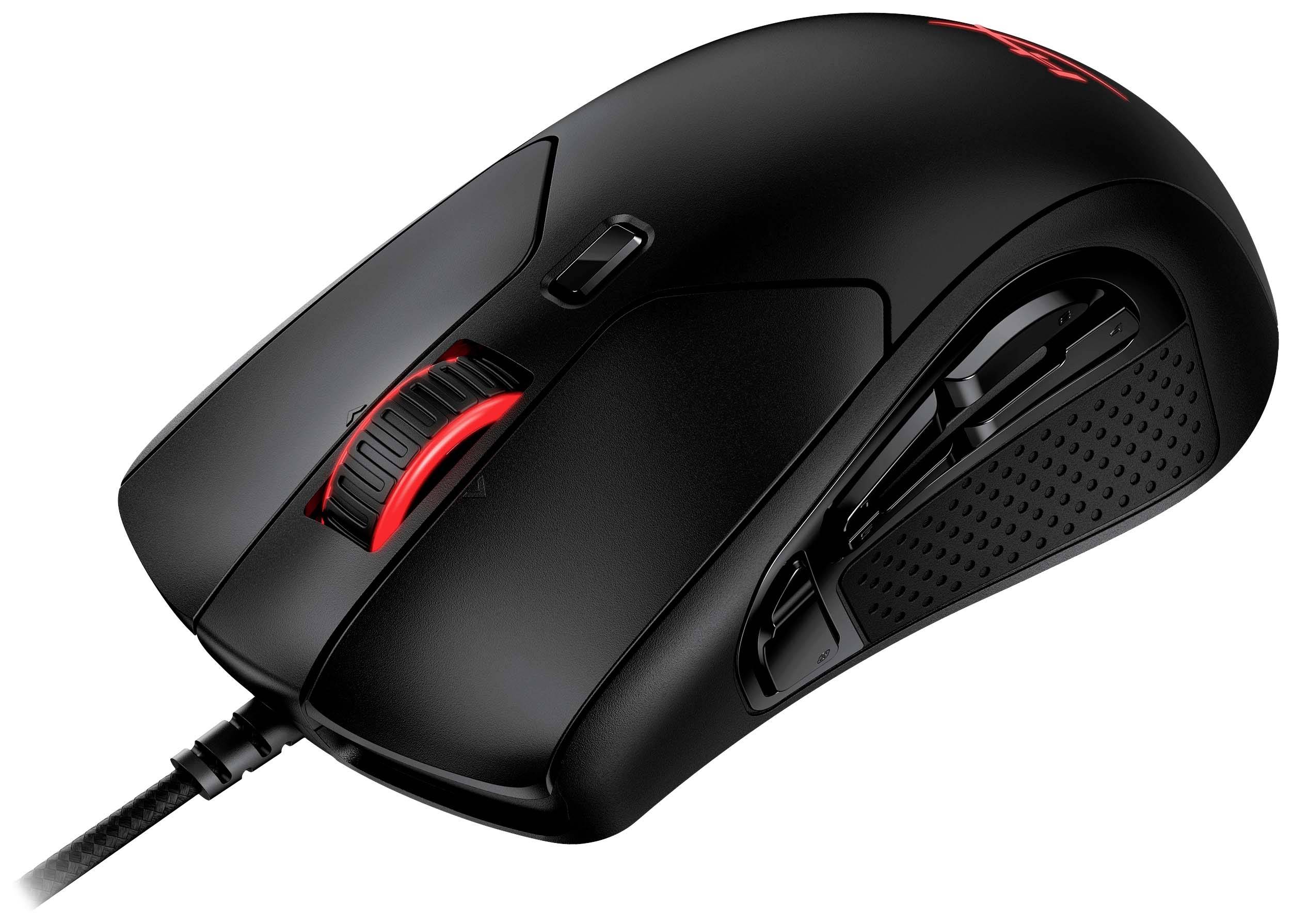 HyperX Pulsefire Raid Gaming-Maus Kabelgebunden Optisch Schwarz 11 Tasten 16000 dpi Beleuchtet