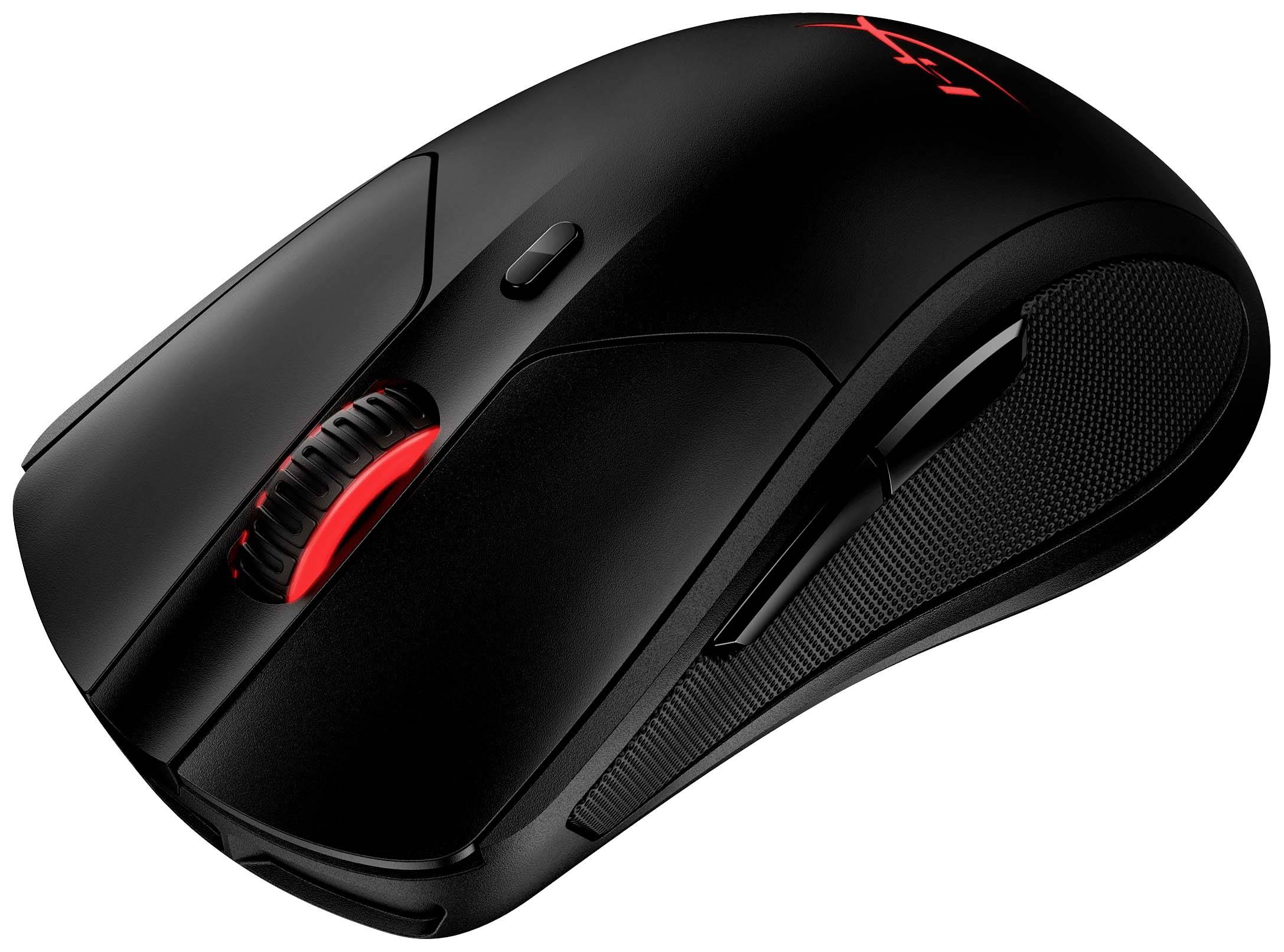 HyperX Pulsefire Dart Wireless Gaming-Maus Kabellos, Funk, Kabelgebunden Optisch Schwarz 6 Tasten 16000 dpi Beleuchtet