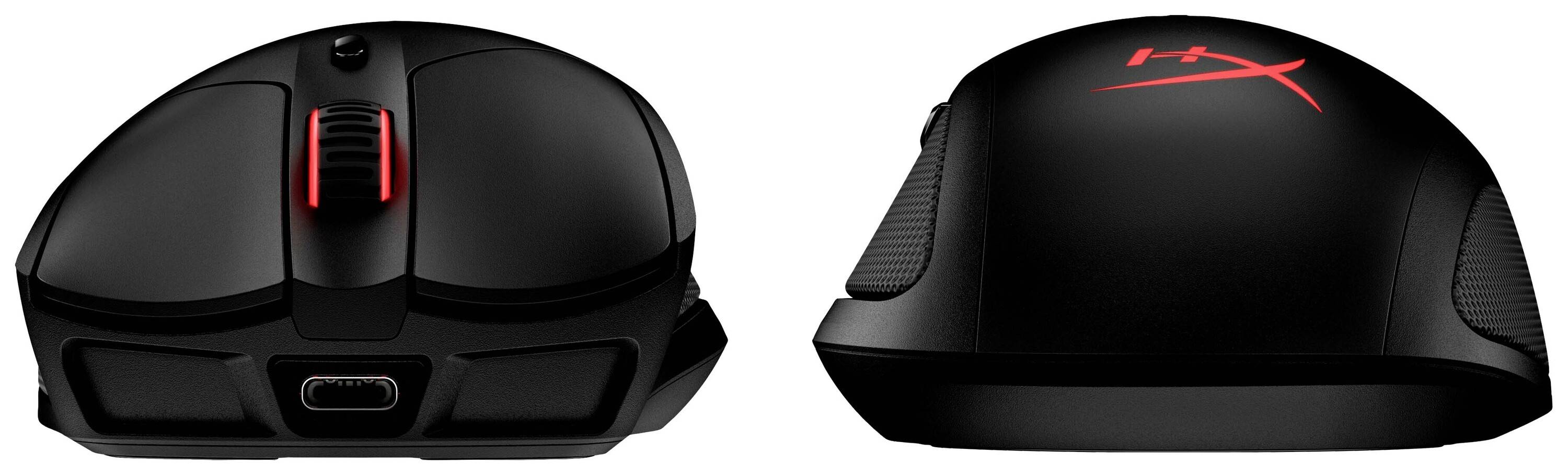 HyperX Pulsefire Dart Wireless Gaming-Maus Kabellos, Funk, Kabelgebunden Optisch Schwarz 6 Tasten 16000 dpi Beleuchtet