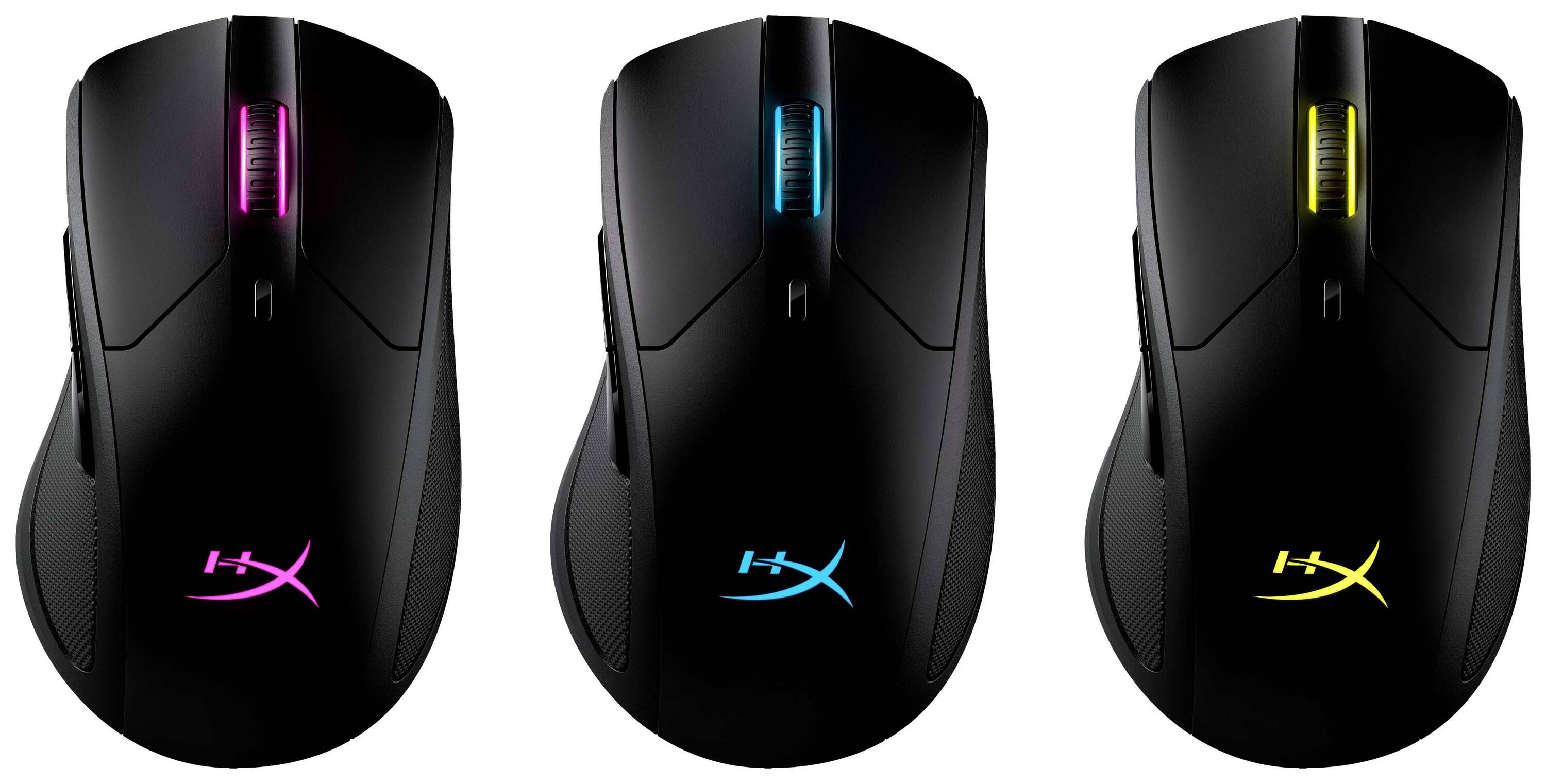 HyperX Pulsefire Dart Wireless Gaming-Maus Kabellos, Funk, Kabelgebunden Optisch Schwarz 6 Tasten 16000 dpi Beleuchtet