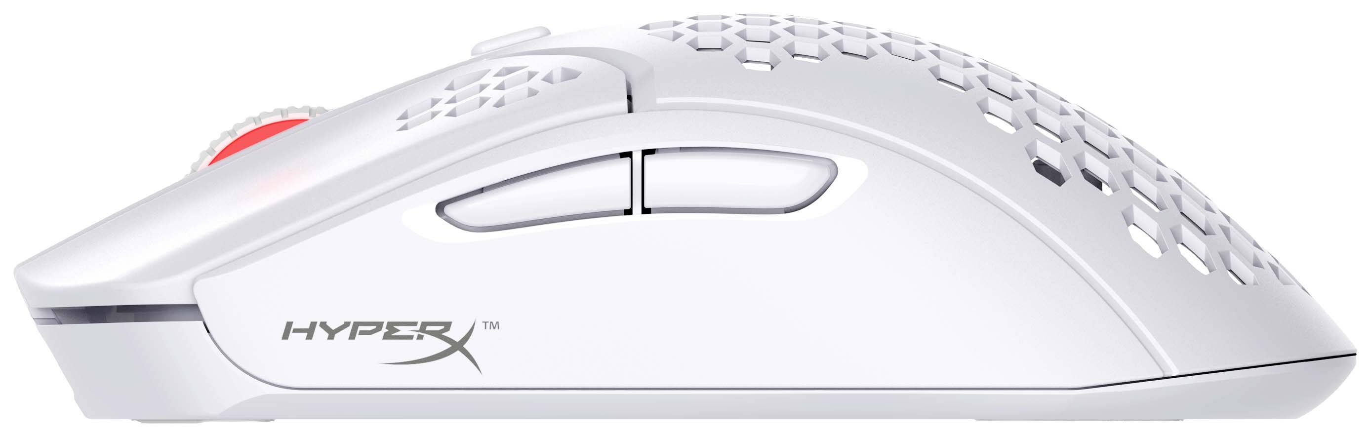 HyperX Pulsefire Haste Wireless White Gaming-Maus Funk Optisch Weiß, Pink 6 Tasten Beleuchtet