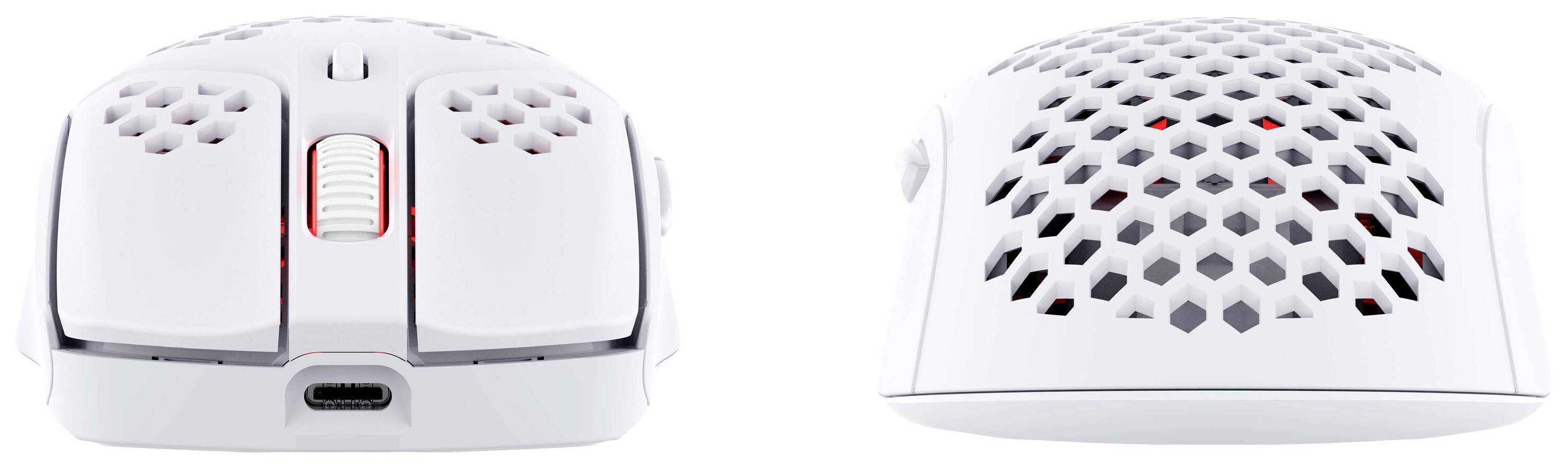 HyperX Pulsefire Haste Wireless White Gaming-Maus Funk Optisch Weiß, Pink 6 Tasten Beleuchtet