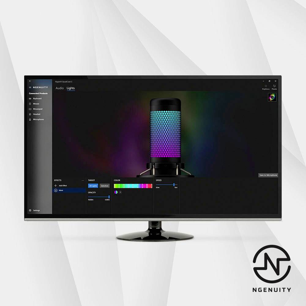 HyperX QuadCast S Stand PC-Mikrofon Übertragungsart (Details):Kabelgebunden Standfuß USB Kabelgebunden Schwarz