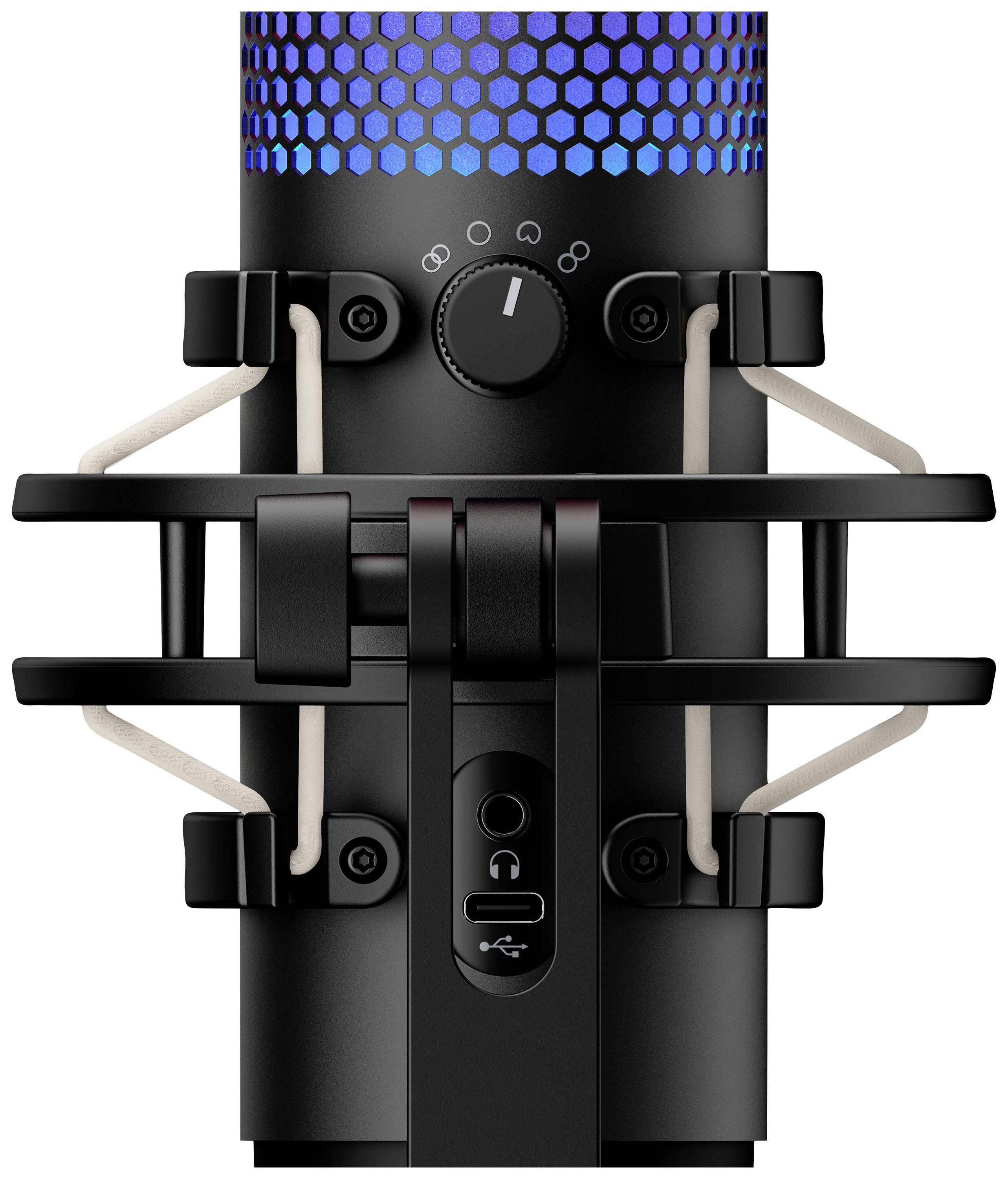 HyperX QuadCast S Stand PC-Mikrofon Übertragungsart (Details):Kabelgebunden Standfuß USB Kabelgebunden Schwarz