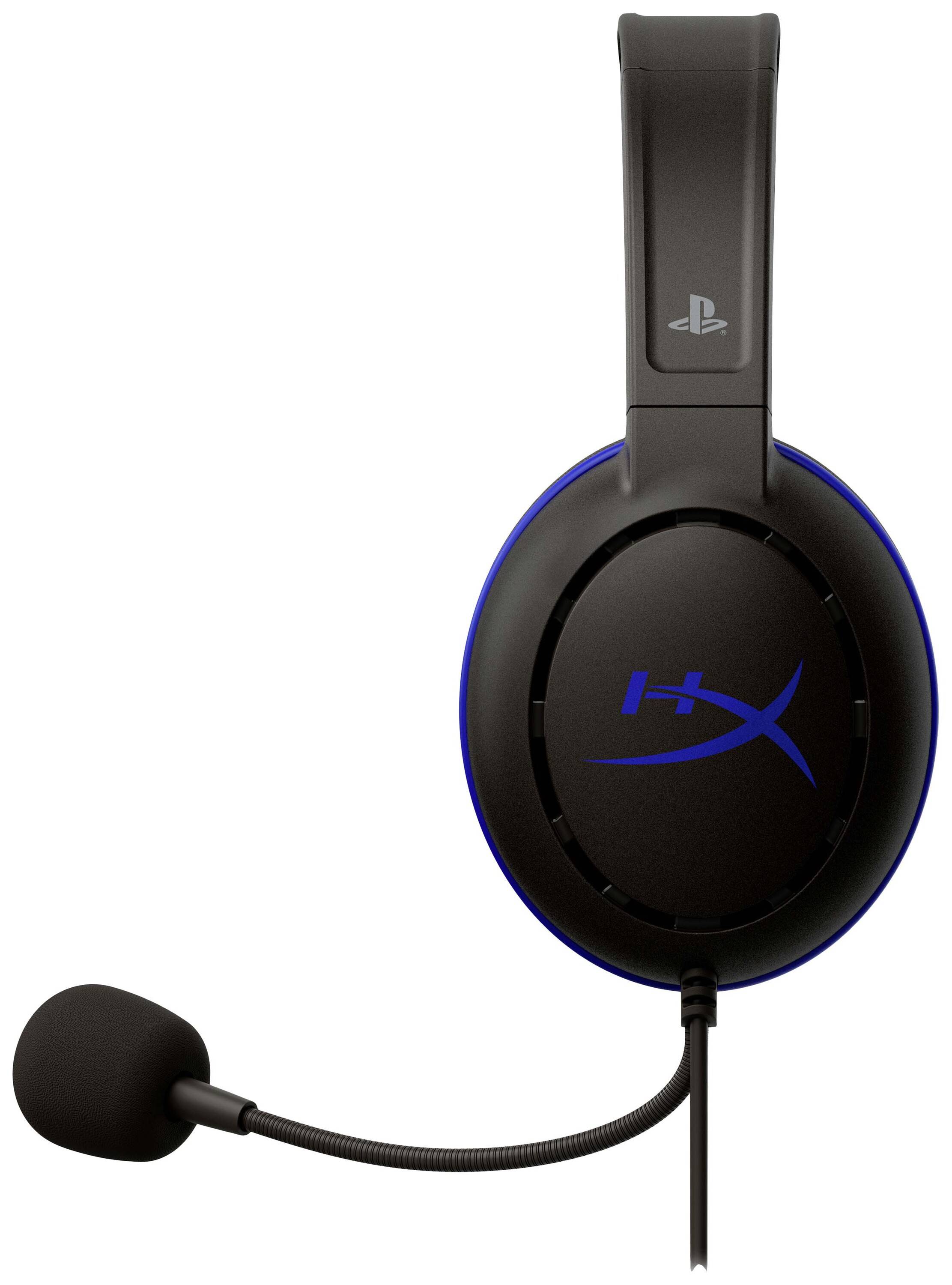 HyperX Cloud Chat Headset (PS4 licensed) Gaming Over Ear Headset kabelgebunden Mono Schwarz/Blau La