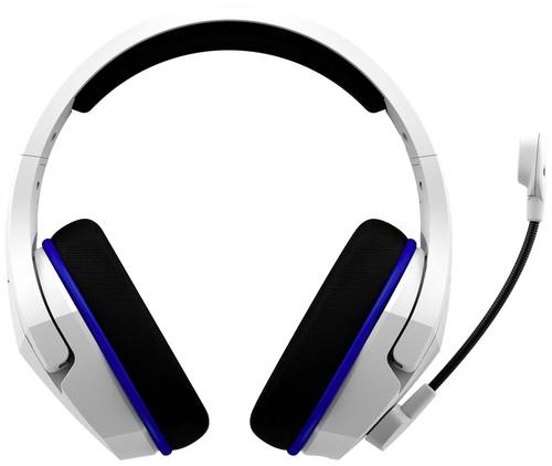HyperX Cloud Stinger Core Gaming Over Ear Headset Funk Stereo Weiß, Blau Lautstärkeregelung, Mikro