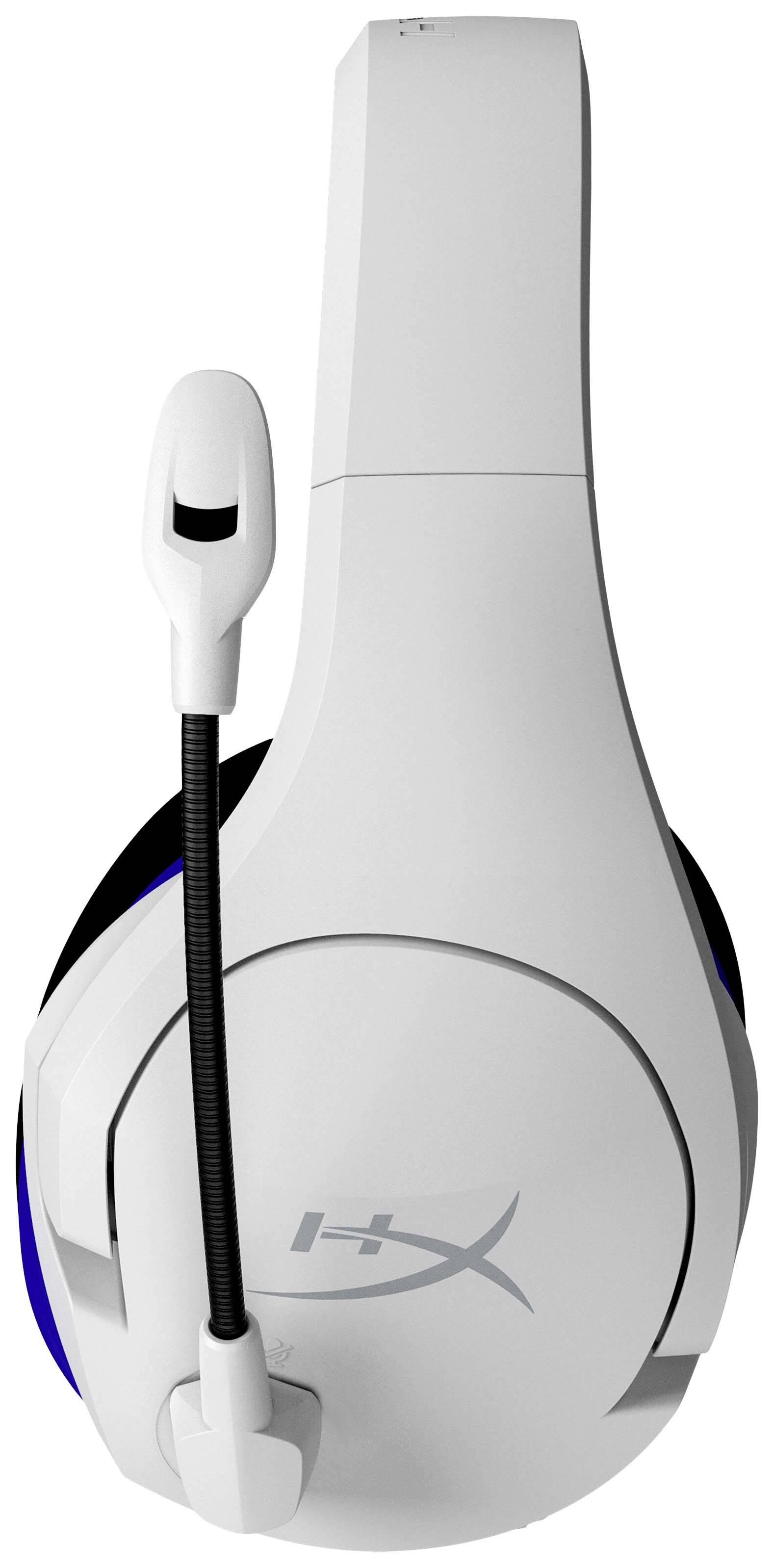 HyperX Cloud Stinger Core Over Ear Headset Funk Stereo Weiß, Blau Lautstärkeregelung, Mikrofon-Stummschaltung Gaming