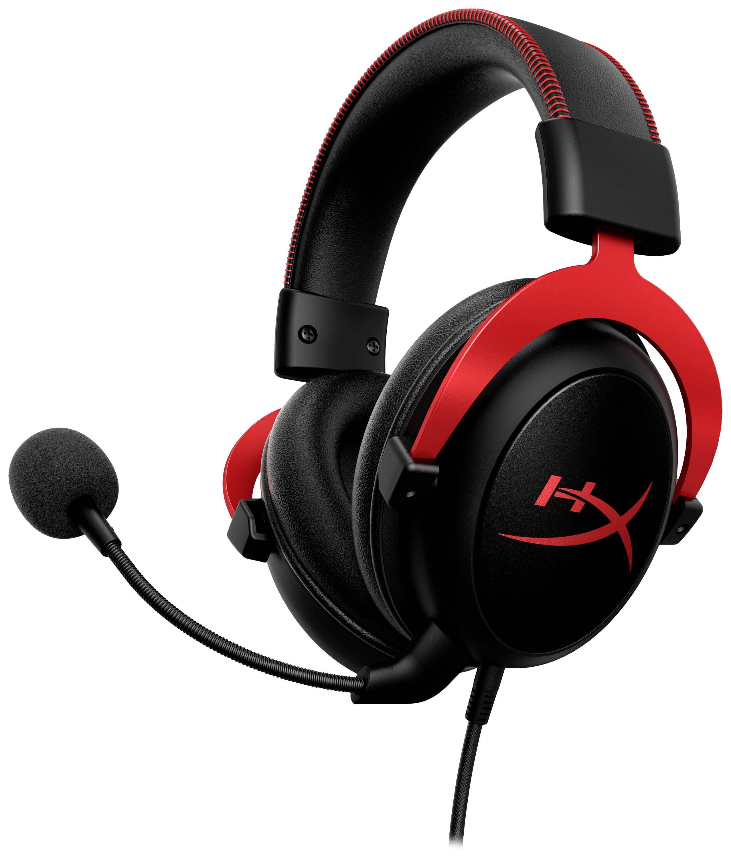 HyperX Cloud II Red Gaming Over Ear Headset kabelgebunden Stereo Schwarz/Rot
