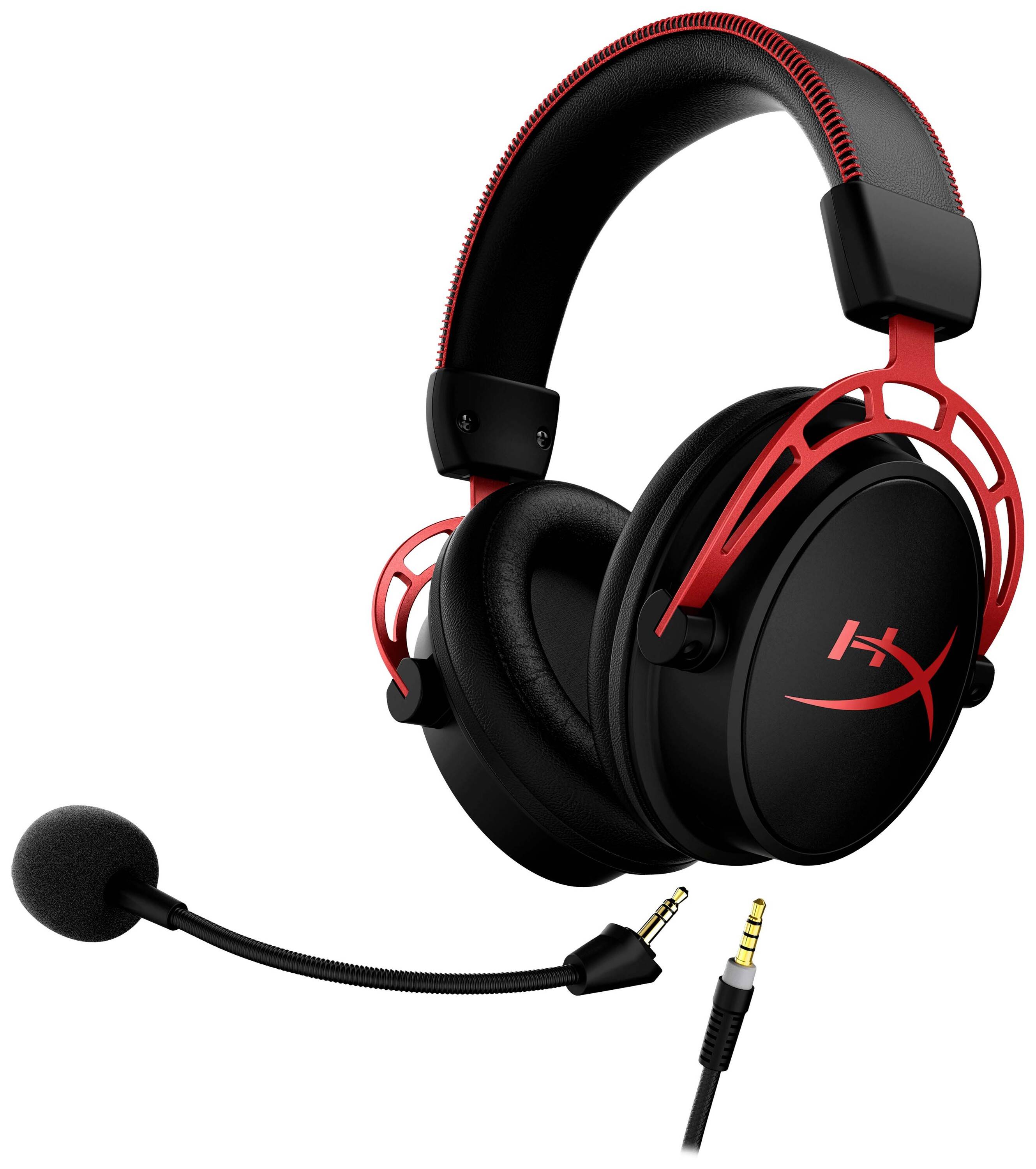 HyperX Cloud Alpha Gaming Headset - Over-Ear - black red -