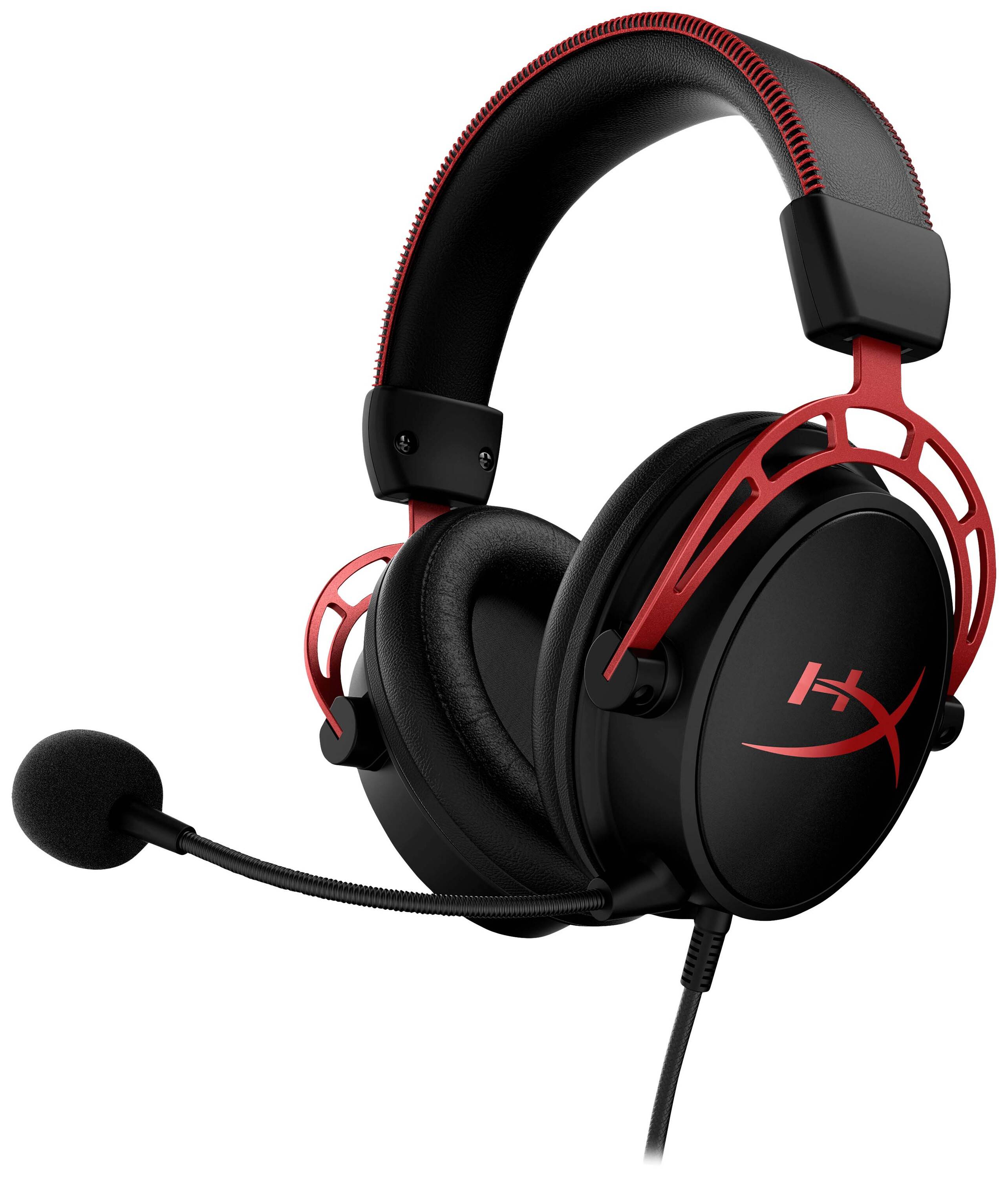 HyperX Cloud Alpha Red Over Ear Headset kabelgebunden Stereo Schwarz/Rot Lautstärkeregelung, Mikrofon-Stummschaltung Gaming