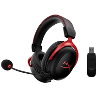 HyperX Cloud II Wireless Over Ear Headset kabelgebunden, Funk Stereo Schwarz/Rot Gaming HyperX Cloud II Wireless Over Ear Headset kabelgebunden, Funk Stereo Schwarz/Rot Gaming