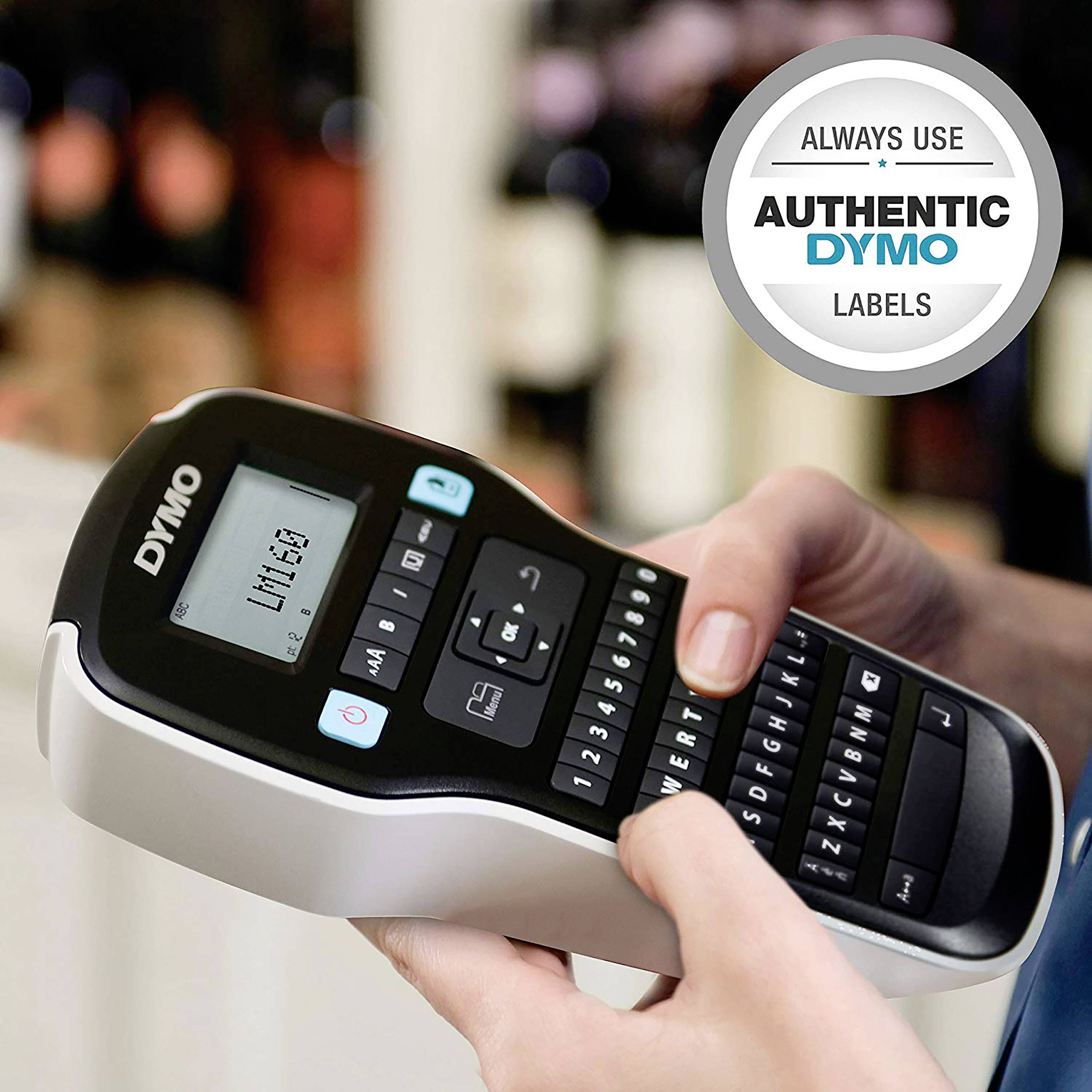 DYMO LabelManager 160 Beschriftungsgerät Geeignet für Schriftband: D1 6 mm, 9 mm, 12mm