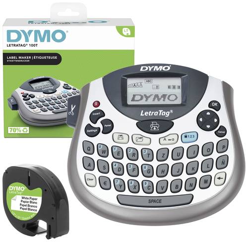 DYMO LetraTag LT-100T Beschriftungsgerät Geeignet für Schriftband: LT 12 mm