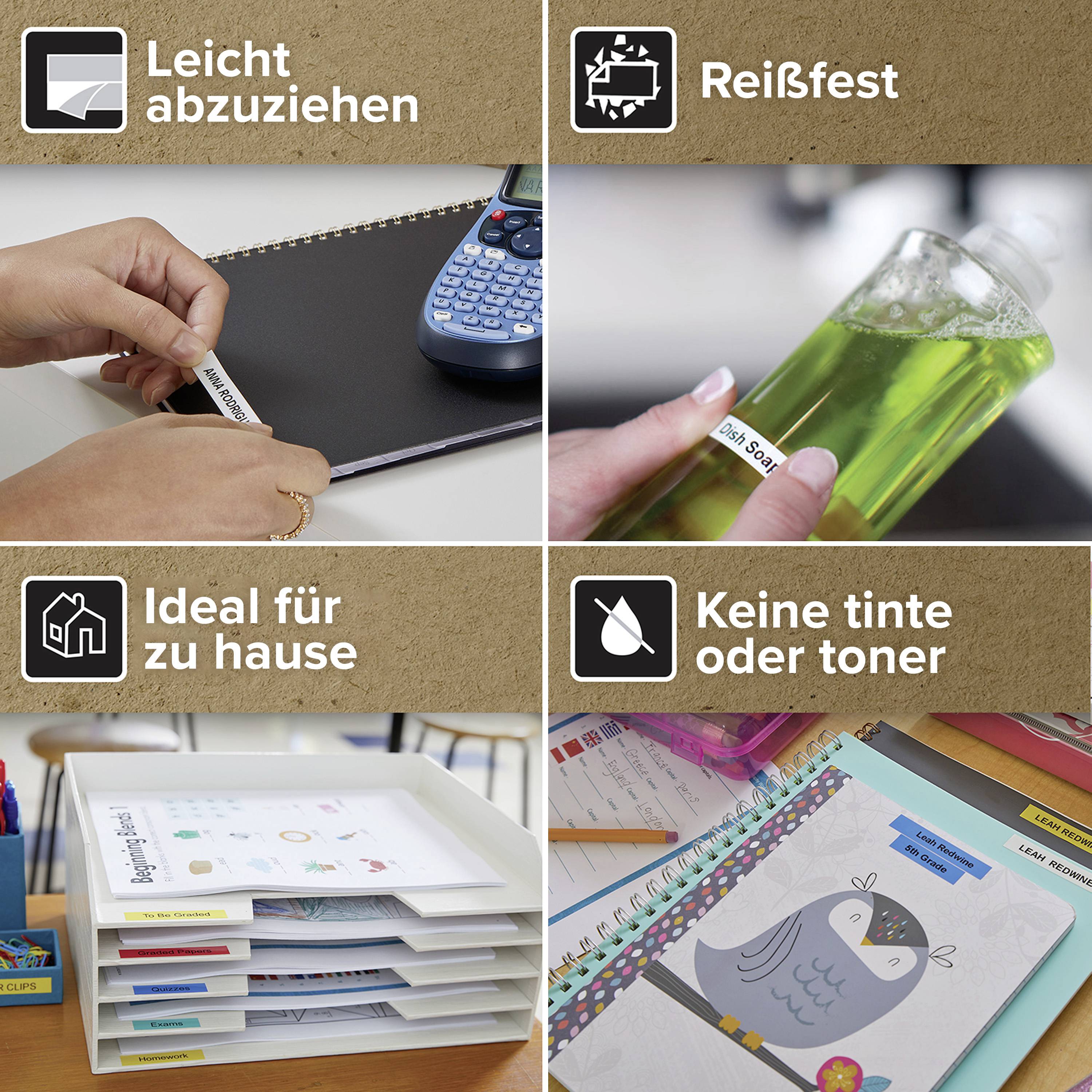 DYMO LetraTag LT-100H Blau Beschriftungsgerät Geeignet für Schriftband: LT 12mm