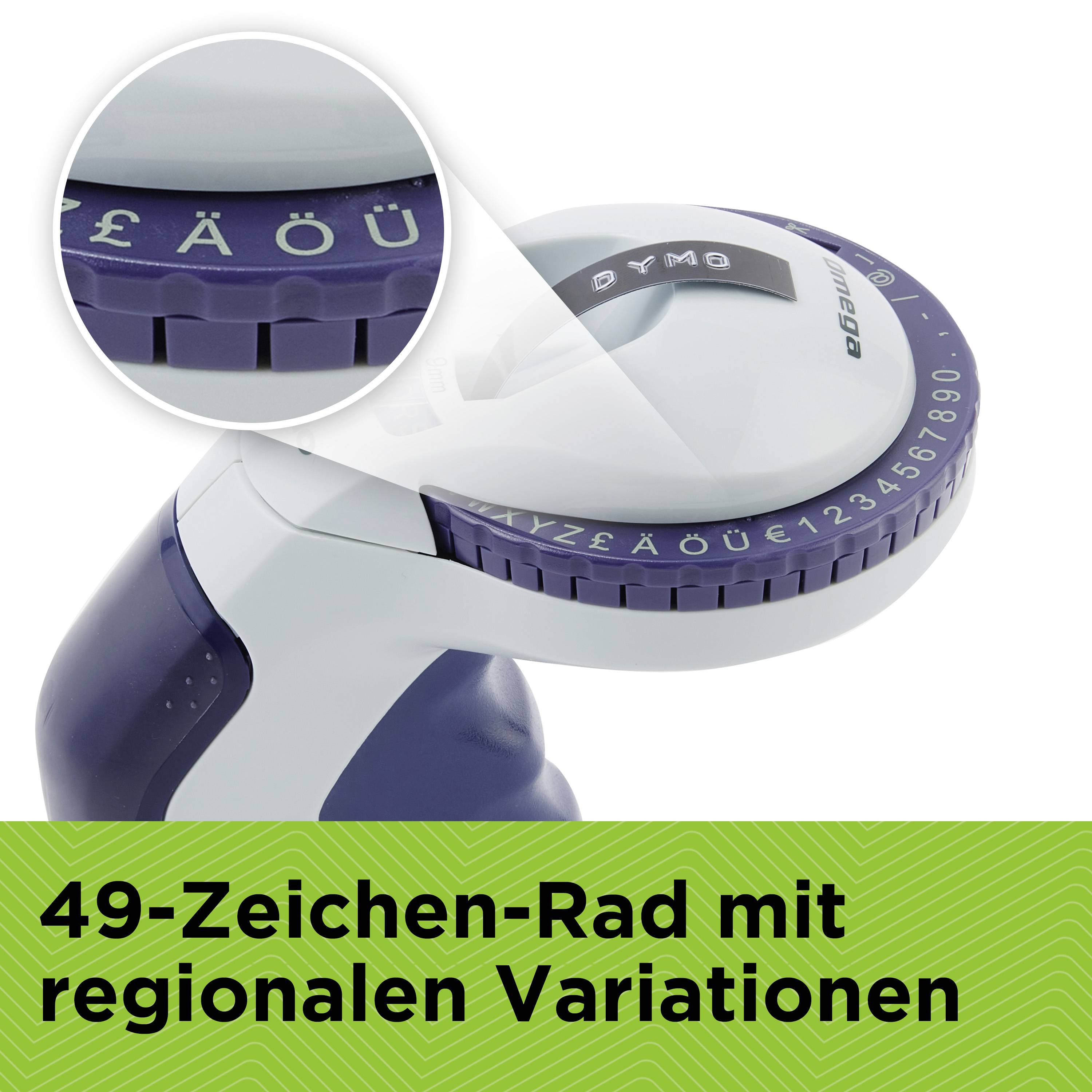 DYMO Omega Präge-Beschriftungsgerät Geeignet für Schriftband: Prägeband 9mm
