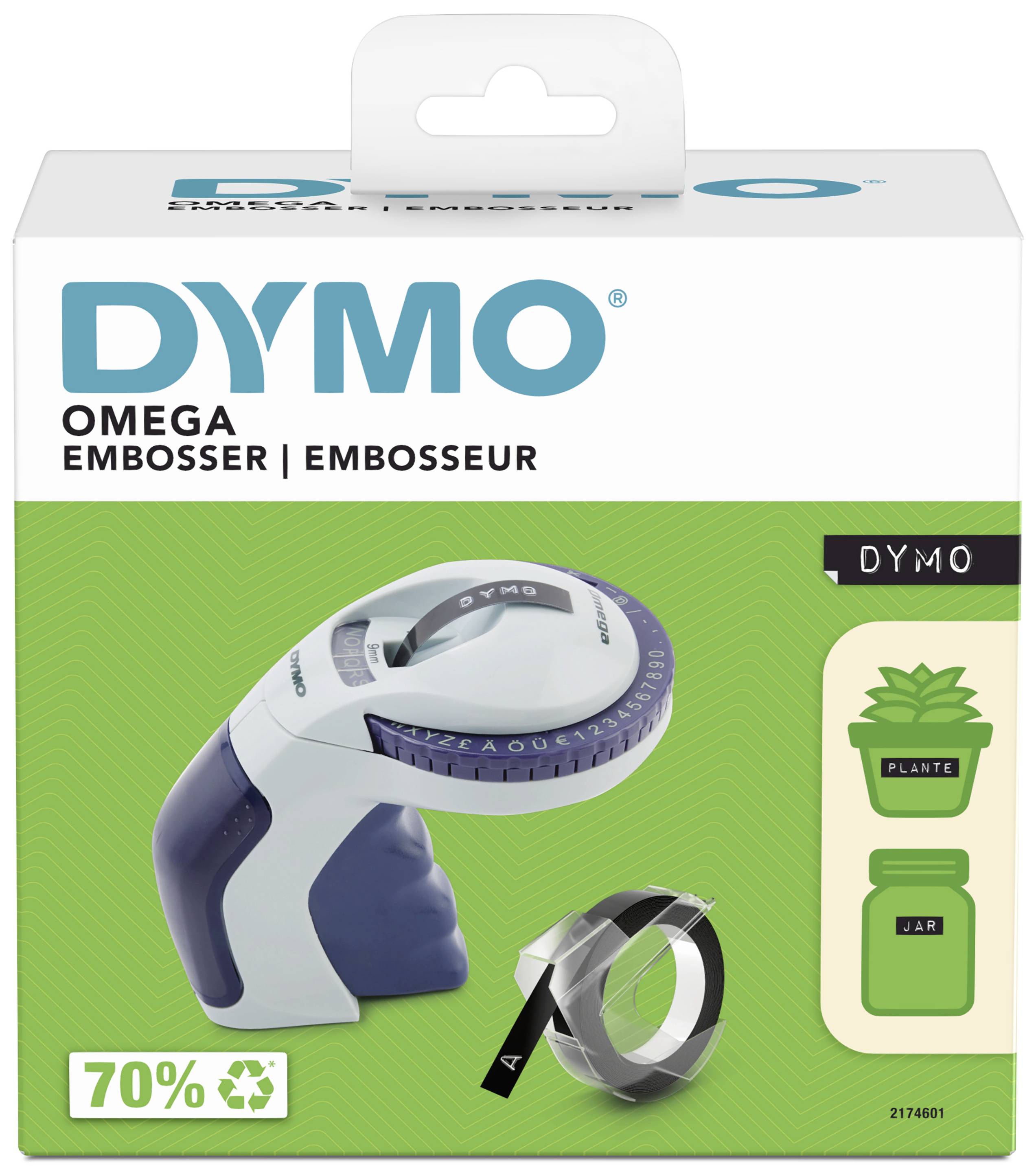 DYMO Omega Präge-Beschriftungsgerät Geeignet für Schriftband: Prägeband 9mm