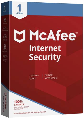 McAfee Internet Security Jahreslizenz, 1 Lizenz Windows, Mac, Android, iOS Antivirus  - Onlineshop Voelkner