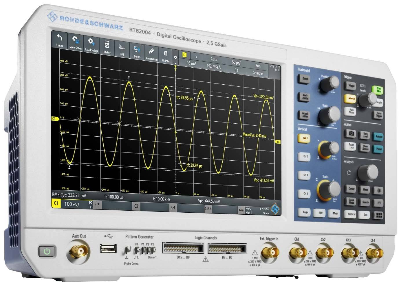 Rohde & Schwarz R&S® RTB-BNDL Digital-Oszilloskop 300MHz 1.25 GSa/s 10 ...