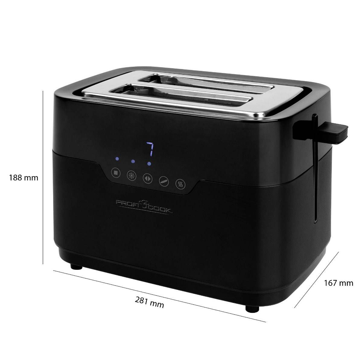 Profi Cook PC-TA 1244 Toaster Schwarz