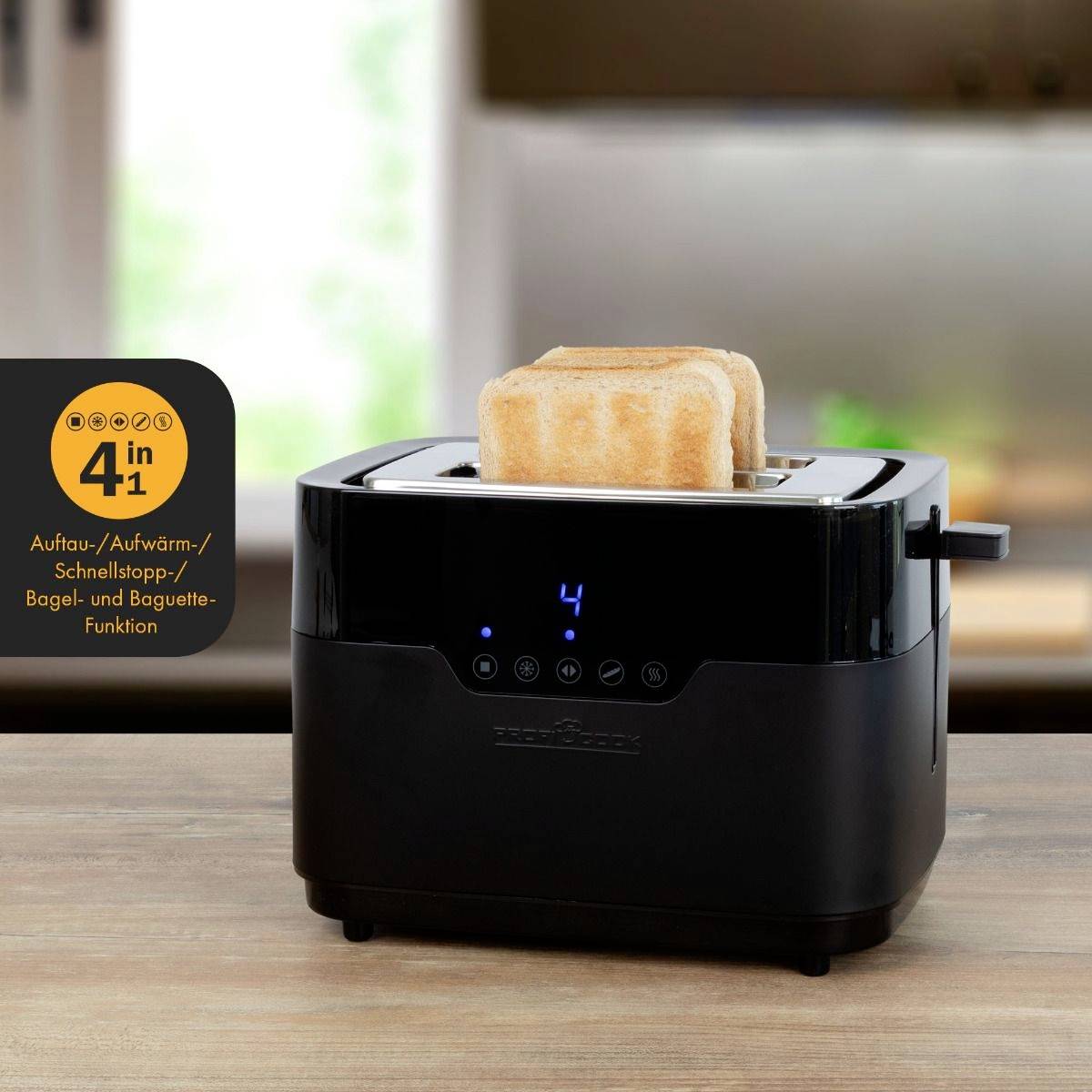 Profi Cook PC-TA 1244 Toaster Schwarz