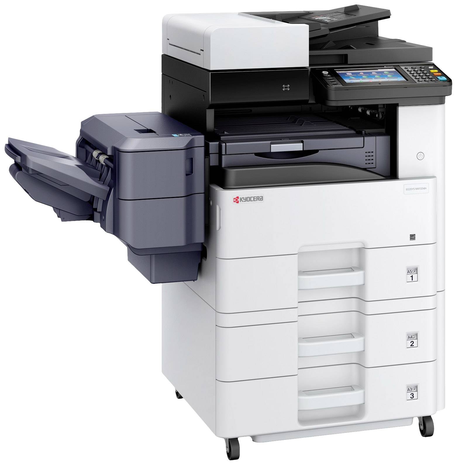 Kyocera ECOSYS M4132idn Multifunktionsdrucker Laser Schwarz-Weiß A3 Drucker, Scanner, Kopierer ADF, Duplex, LAN, USB