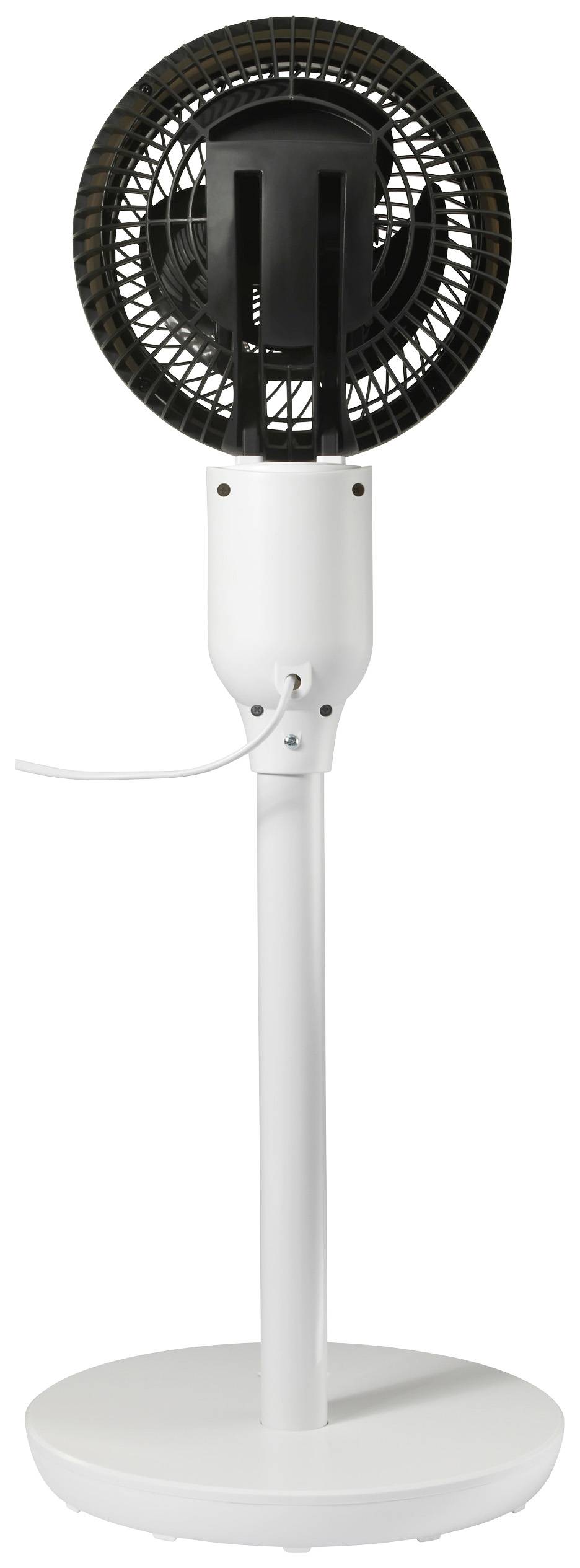 Sygonix Standventilator 50W (Ø x H) 250mm x 880mm Weiß Höhenverstellbar, mit Fernbedienung, Oszillierend, LED-Display, Timer