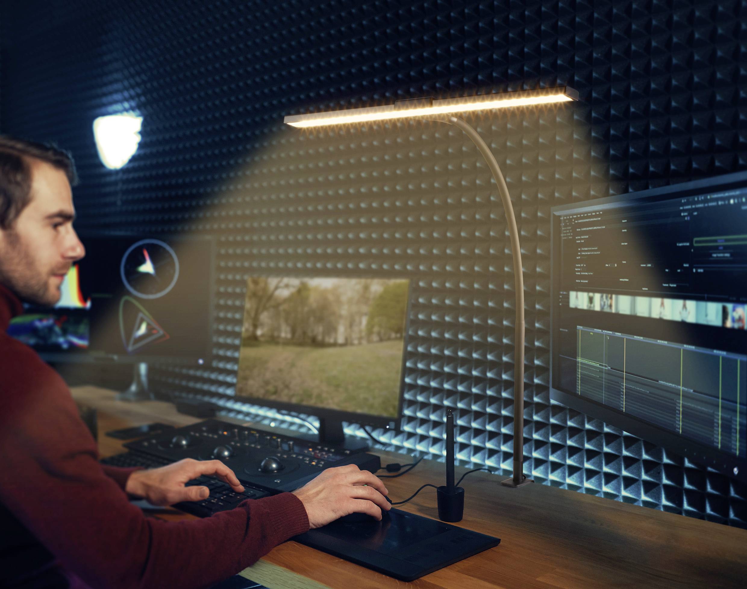 Sygonix SY-5245872 Klemmleuchte SMD LED G (A - G) 4W Schwarz