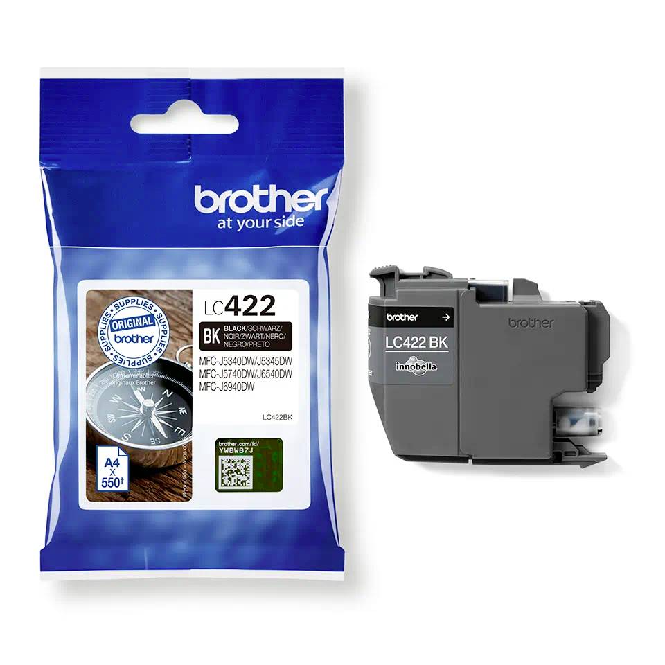 Brother LC422 - Schwarz - original - Tintenpatrone - für Brother MFC-J5340DW - M