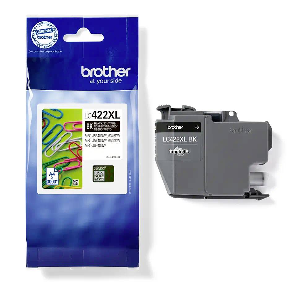 Brother LC422XL - Hohe Ergiebigkeit - Schwarz - original - Tintenpatrone - für B