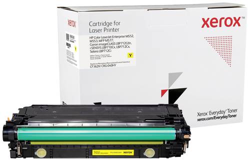 Xerox Toner ersetzt HP 508X (CF362X/ CRG-040HY) Kompatibel Gelb 9500 Seiten Everyday 006R03681